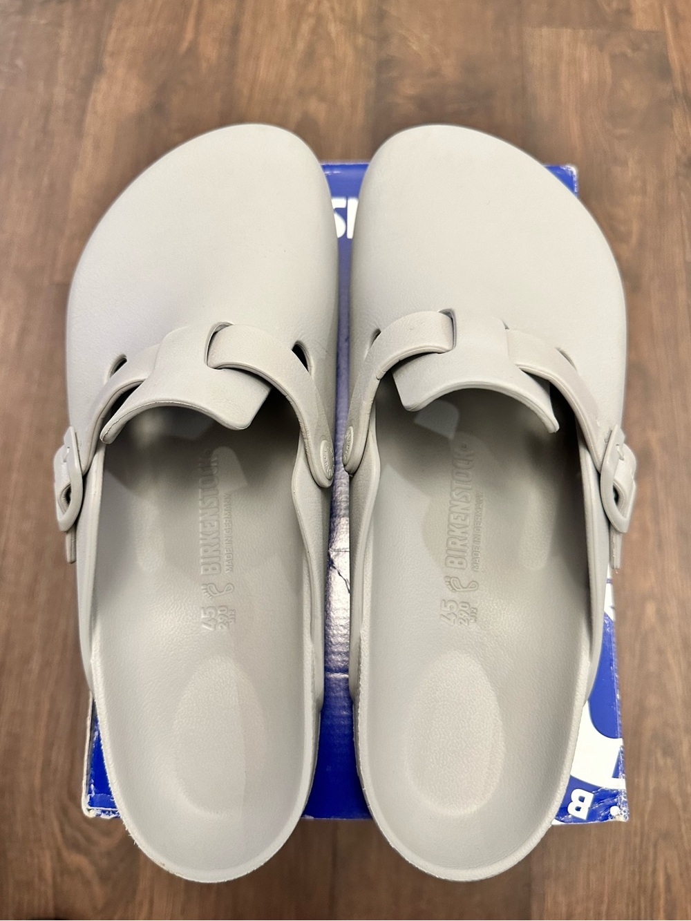 Birkenstock Men’s Boston Iron Gray Regular Fit Clogs, Size 45 (US Size 12) - Picture 6 of 12
